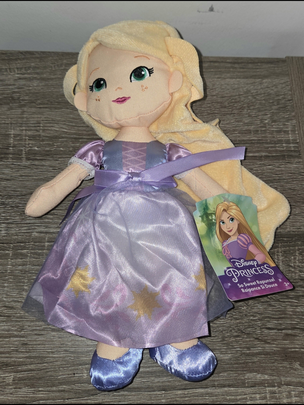 Disney Princess So Sweet Princess Rapunzel Plush Toy 12.5" NWT.